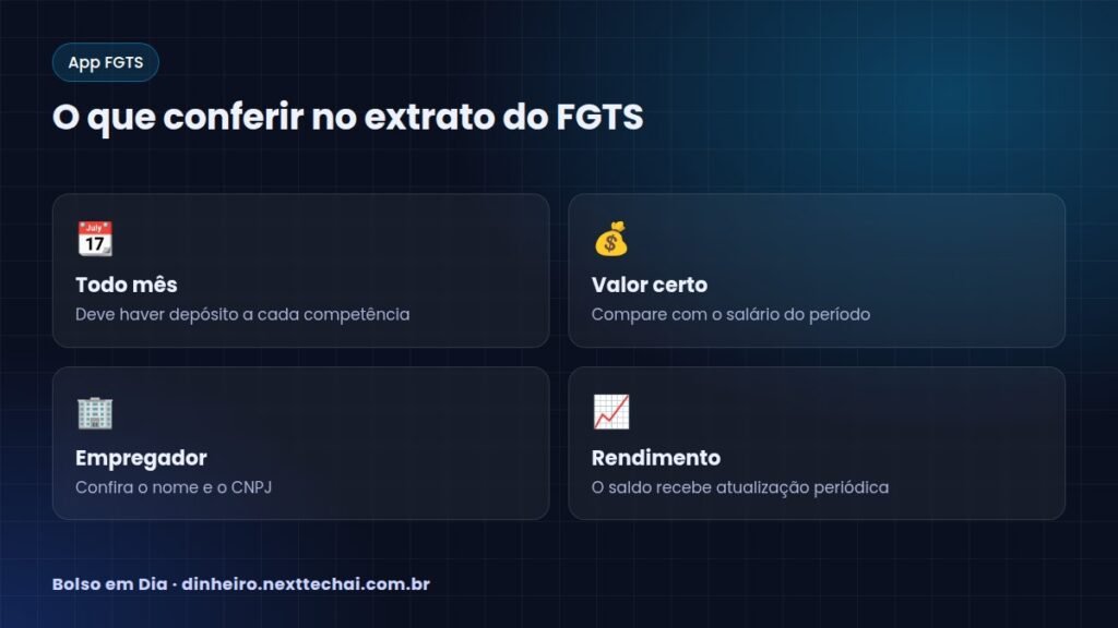 O que conferir no extrato do FGTS