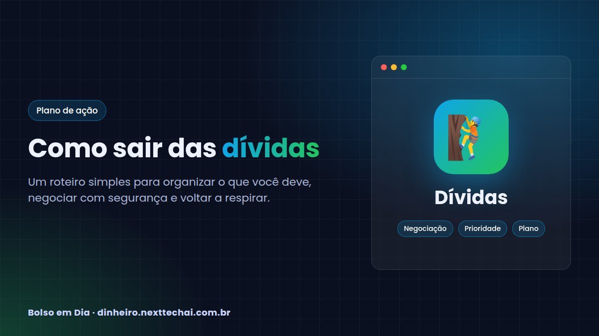 Como sair das dívidas: plano em 6 passos para recomeçar