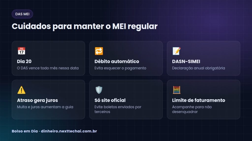 Cuidados para manter o MEI regular