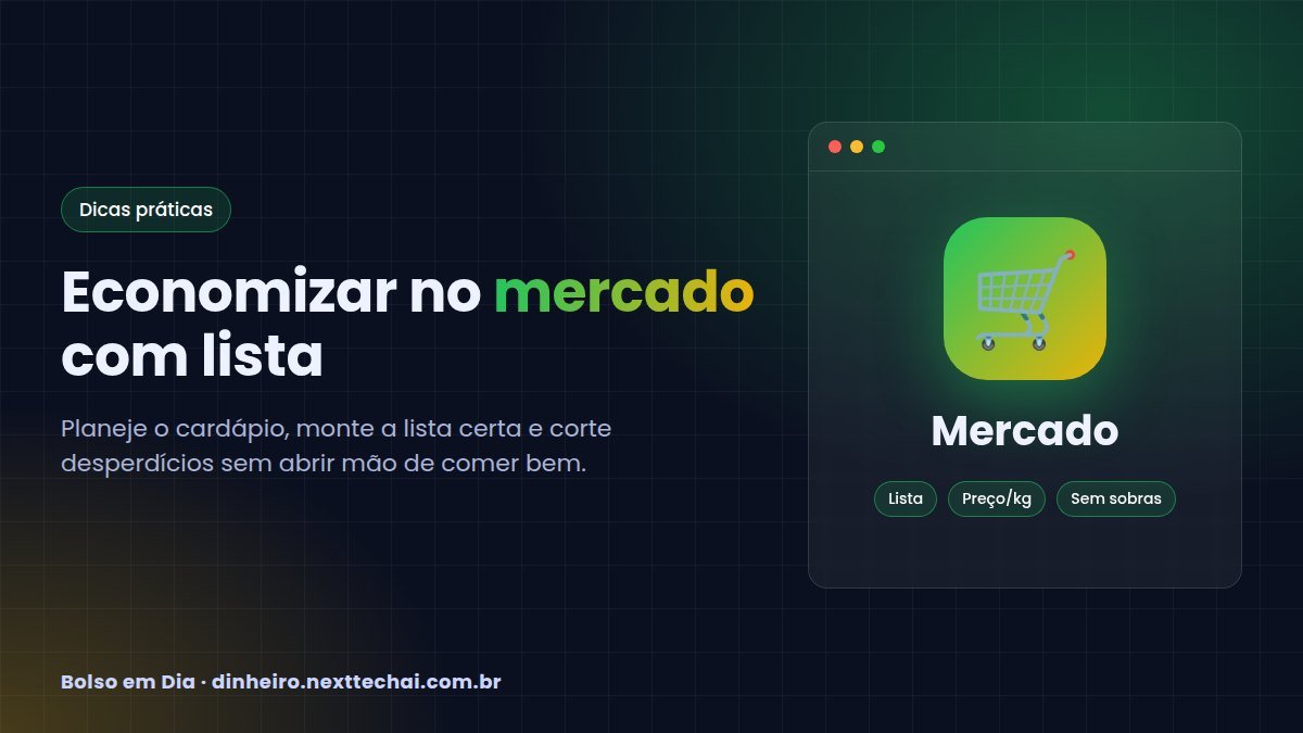 Economizar no mercado: lista de compras que funciona