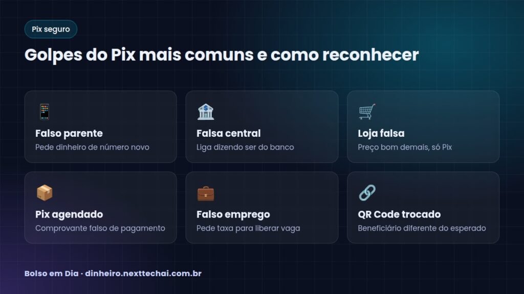 Golpes do Pix mais comuns e como reconhecer