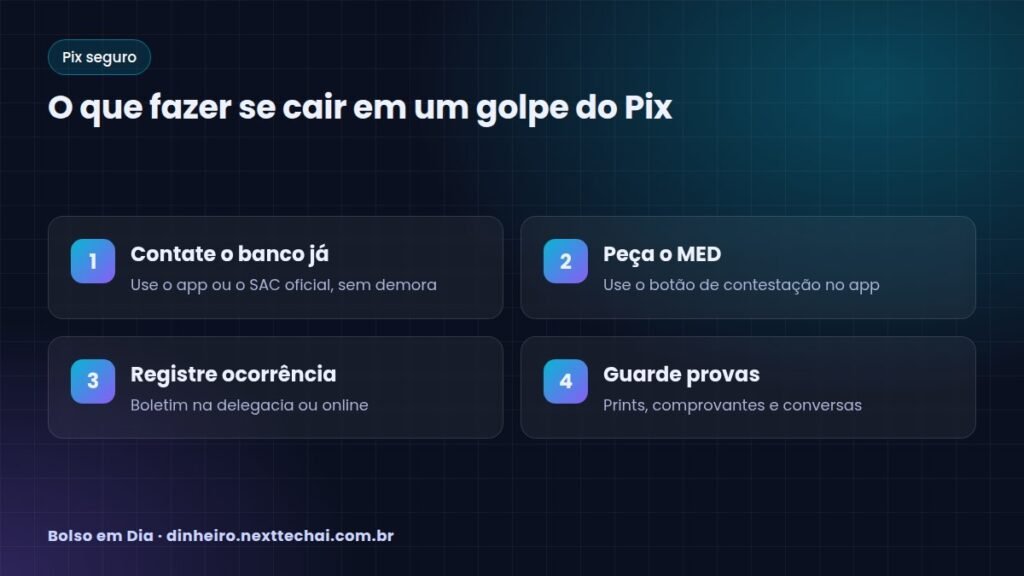 O que fazer se cair em um golpe do Pix