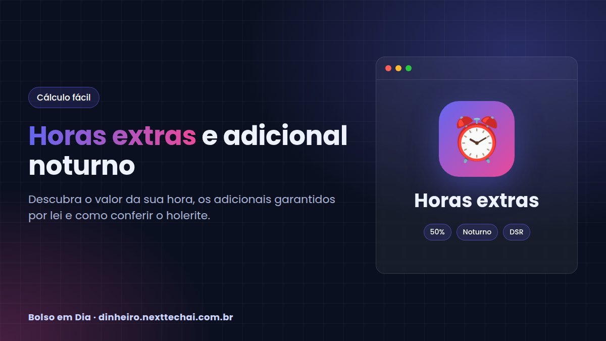 Horas extras: como calcular com adicional noturno