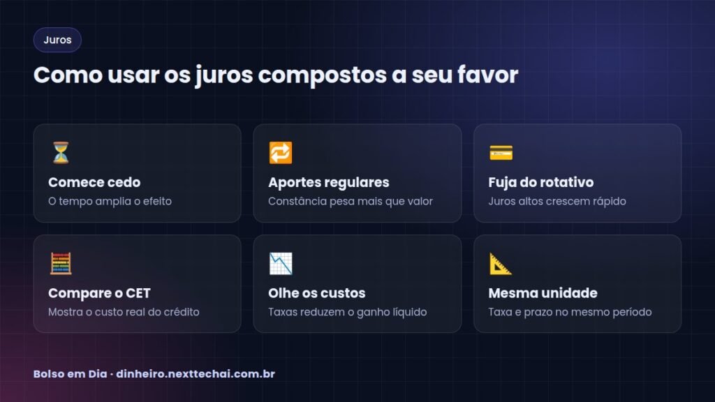Como usar os juros compostos a seu favor