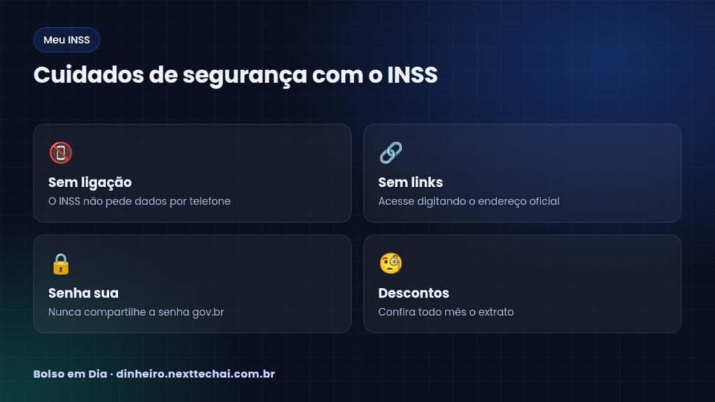Cuidados de segurança com o INSS