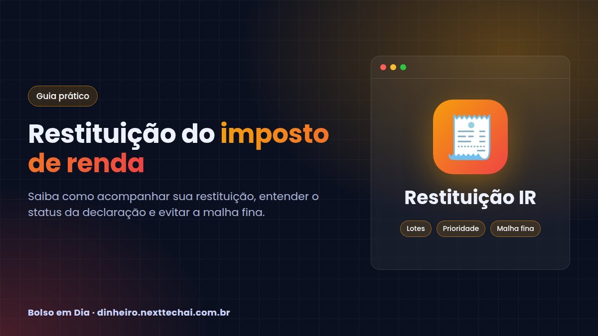 Restituição do imposto de renda: como consultar e receber