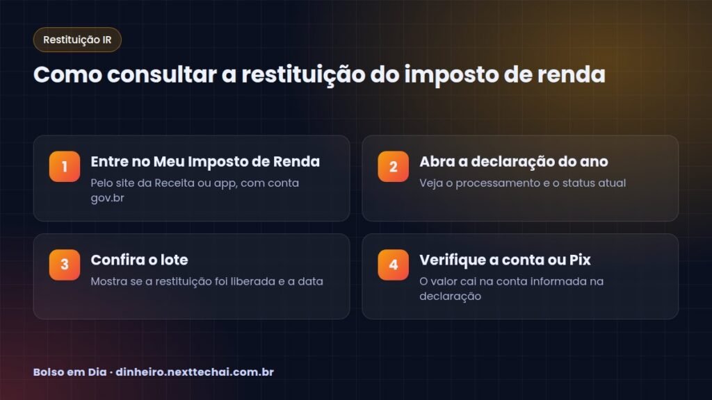 Como consultar a restituição do imposto de renda
