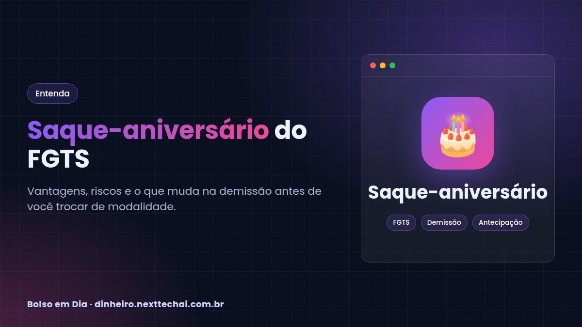 Saque-aniversário do FGTS: como funciona e se vale a pena