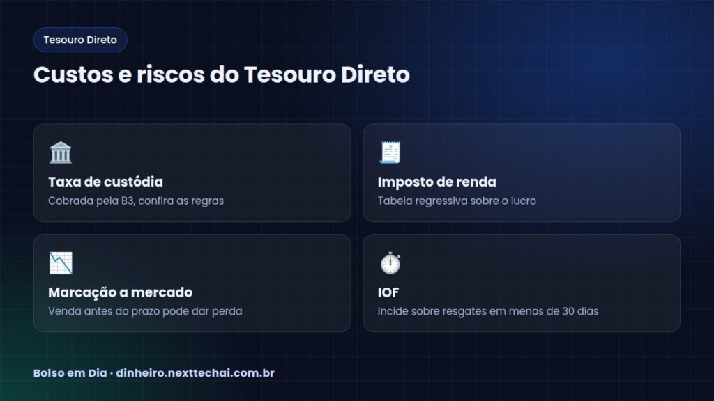 Custos e riscos do Tesouro Direto